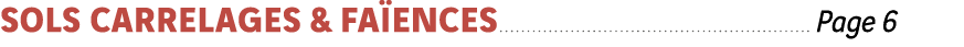 Sols Carrelages & Faïences Page 6