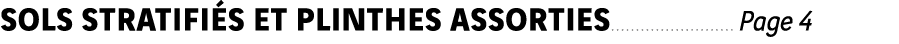 Sols Stratifiés et plinthes assorties Page 4