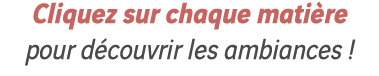 Cliquez sur chaque matière pour découvrir les ambiances  