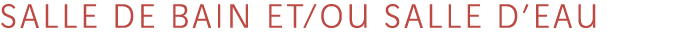 salle de bain et ou salle d eau